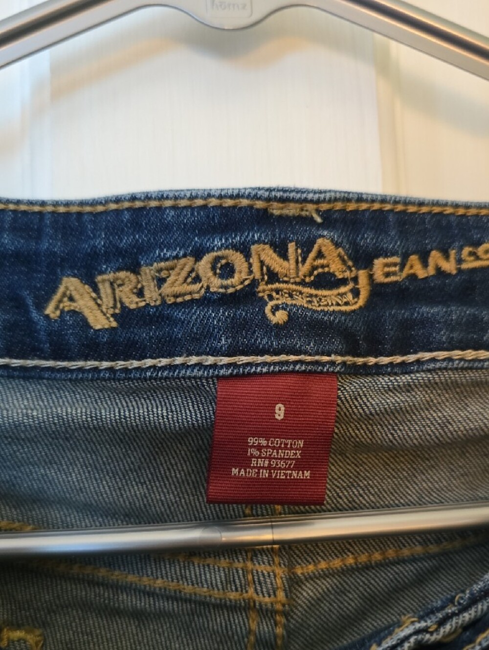 Arizona Jean Company Dark Blue Rolled Hem Denim Shorts - Picture 3 of 3
